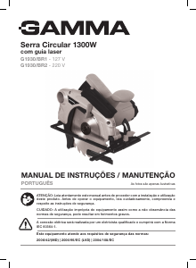 Manual Gamma G1930/BR1 Serra circular