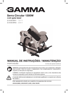Manual Gamma G1930/BR2 Serra circular