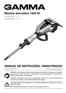 Manual Gamma G1952/BR2 Martelo de percussão