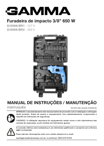 Manual Gamma G1905K/BR2 Berbequim de percussão