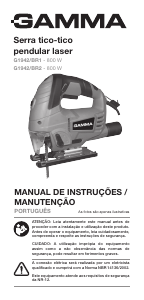 Manual Gamma G1942/BR1 Serra de recortes