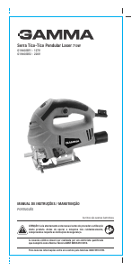 Manual Gamma G1940/BR1 Serra de recortes