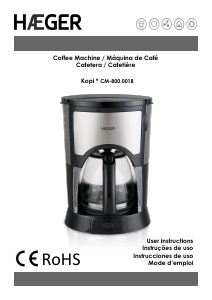 Manual de uso Haeger CM-800.001B Máquina de café