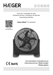 Manual Haeger FF-020.007A Ventilador