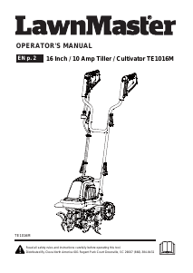 Handleiding LawnMaster TE1016M Cultivator