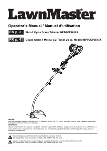 Handleiding LawnMaster NPTGCP2617A Grastrimmer