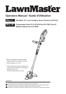 Handleiding LawnMaster CLGT2410 Grastrimmer