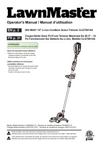 Mode d’emploi LawnMaster CLGT6014A Coupe-herbe