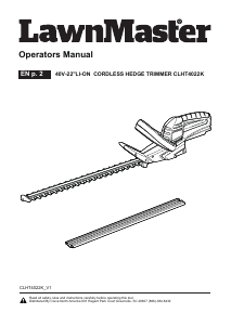 Handleiding LawnMaster CLHT4022K Heggenschaar