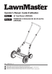 Manual LawnMaster LMRM1601 Lawn Mower