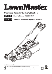 Manual LawnMaster MEB1016M R Lawn Mower