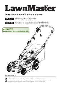 Manual LawnMaster MEC1218E Lawn Mower