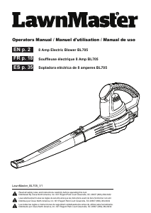 Manual de uso LawnMaster BL705 Soplador de hojas