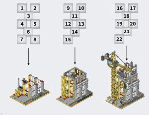 Bedienungsanleitung Lego set 910008 BrickLink Designer Program Baustelle aus Modulen
