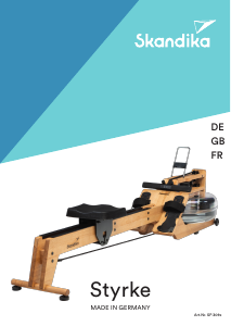 Manual Skandika SF-3090 Styrke II Rowing Machine