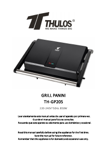 Manual Thulos TH-GP205 Contact Grill