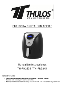 Manual Thulos TH-FR2535 Deep Fryer