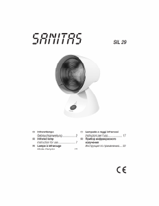 Bedienungsanleitung Sanitas SIL 29 Infrarotlampe