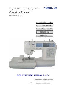 Handleiding Sinojo ES1300 Naaimachine