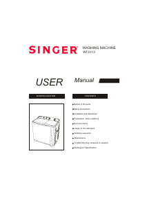 Manual Singer WT5113 Washing Machine