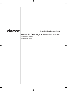 Handleiding Dacor DDW24T998US Vaatwasser