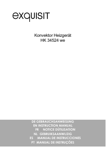 Bedienungsanleitung Exquisit HK 34524 WE Heizgerät