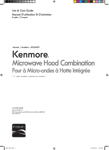 Mode d’emploi Kenmore 592.85033-0 Micro-onde