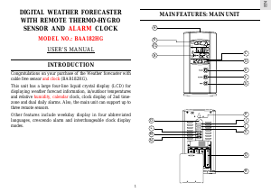 Manual Oregon BAA 182HG Weather Station