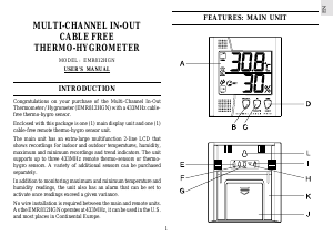 Manual de uso Oregon EMR812HGN Estación meteorológica