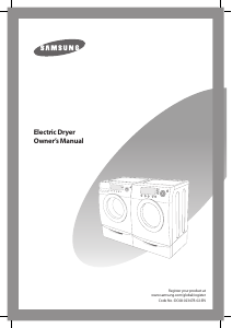 Manual Samsung DV2C6BEW Dryer