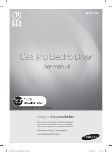 Manual Samsung DV457EVGSGR/AC Dryer