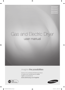 Manual Samsung DV448AEW Dryer