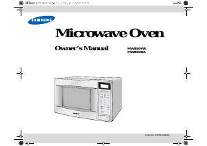 Manual Samsung MW850WA Microwave