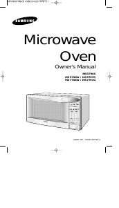 Manual Samsung MS7796S Microwave