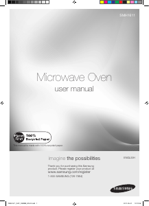 Manual Samsung SMH1611S/XAC Microwave