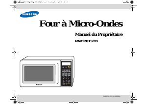 Manual Samsung MW1281STB Microwave