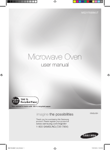 Manual Samsung ME21F606MJT/AC Microwave