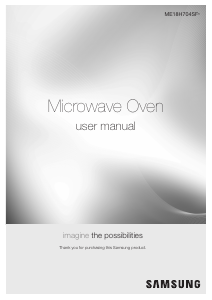 Mode d’emploi Samsung ME18H704SFW/AA Micro-onde