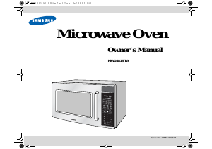 Manual Samsung MW1481STA Microwave