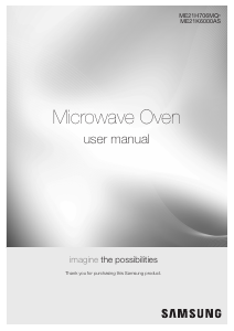 Manual Samsung ME21H706MQG/AA Microwave