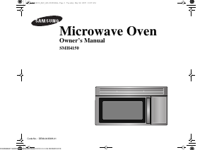 Manual Samsung SMH4150WD Microwave