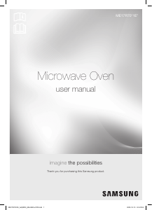 Manual Samsung ME17R7011ES/AC Microwave