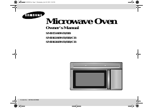 Manual Samsung SMH6160WB Microwave