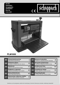 Manuale Scheppach PLM1800 Pialletto