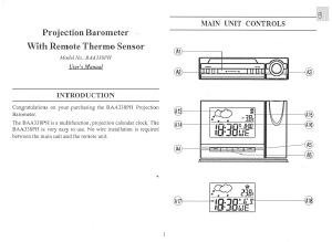 Manual Oregon BAA 338PH Weather Station