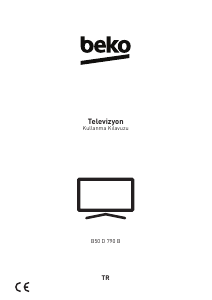 Kullanım kılavuzu BEKO B50 D 790 B LED televizyon