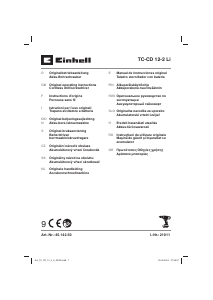 Manual Einhell TC-CD 12-2 Li Maşină de găurit-înşurubat