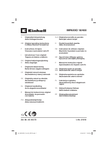 Manual de uso Einhell IMPAXXO 18/400 Llave de impacto