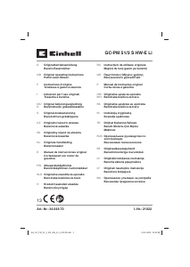 Manual Einhell GC-PM 51/3 S HW-E Li Mașină de tuns iarbă