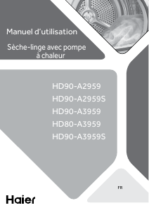 Mode d’emploi Haier HD80-A3959 Sèche-linge